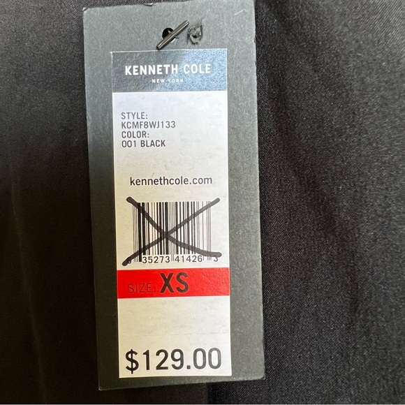 NWT Kenneth Cole NY Soft Teddy Black Collared Medium Weight 1 Button Jacket - Picture 7 of 14